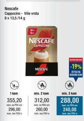 Nescafe Cappuccino - Više vrsta