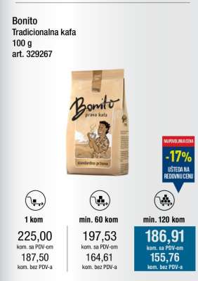 Bonito Tradicionalna kafa