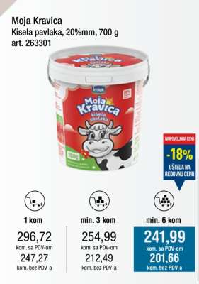 MOJA KRAVICA KISELA PAVLAKA