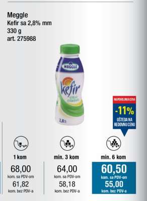 Meggle Kefir sa 2,8% mm