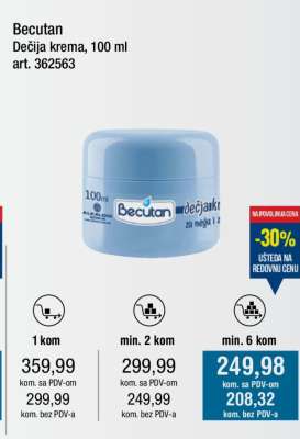 Becutan dečija krema 100 ml