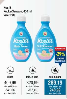 Kosili Kupka/Šampon, 400 ml