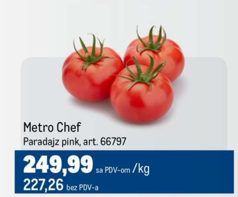 Metro Chef Paradajz pink