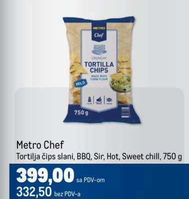 Metro Chef Tortilla čips