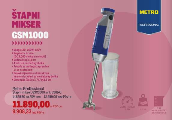 Štapni mikser GSM1000