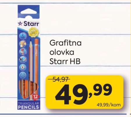 Grafitna olovka Starr HB