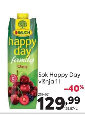 Sok Happy Day višnja 1 l