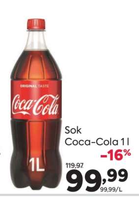 Sok Coca-Cola 1 l