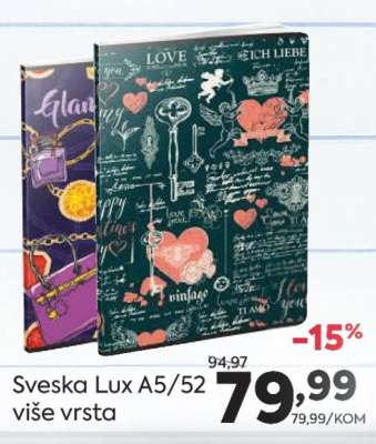 Sveska lux A5/52