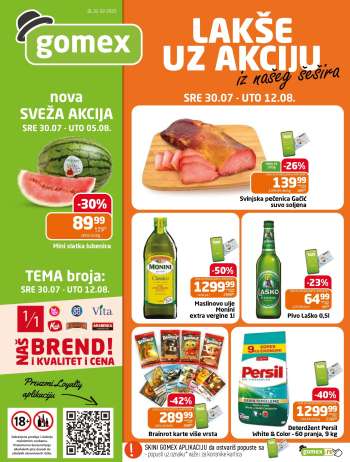 Gomex katalog - 30.07.2025 - 12.08.2025.