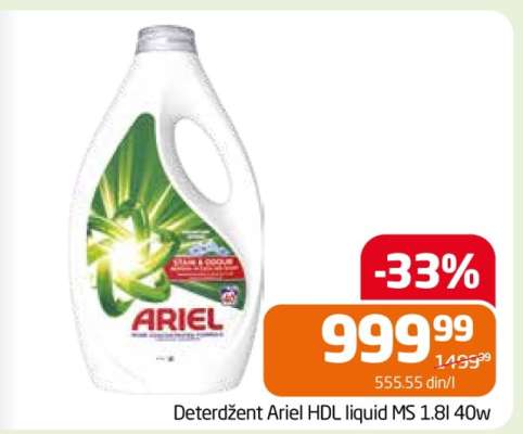 Deterdžent Ariel HDL liquid MS 1.8l 40w