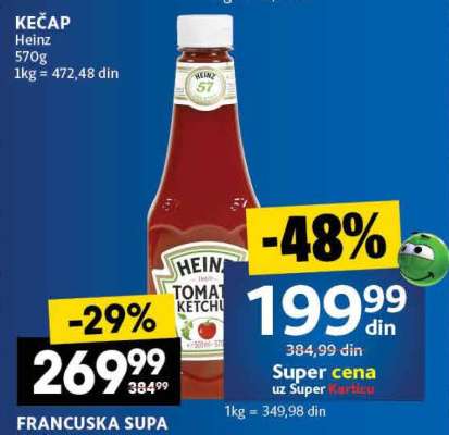 Kečap Heinz , 570g