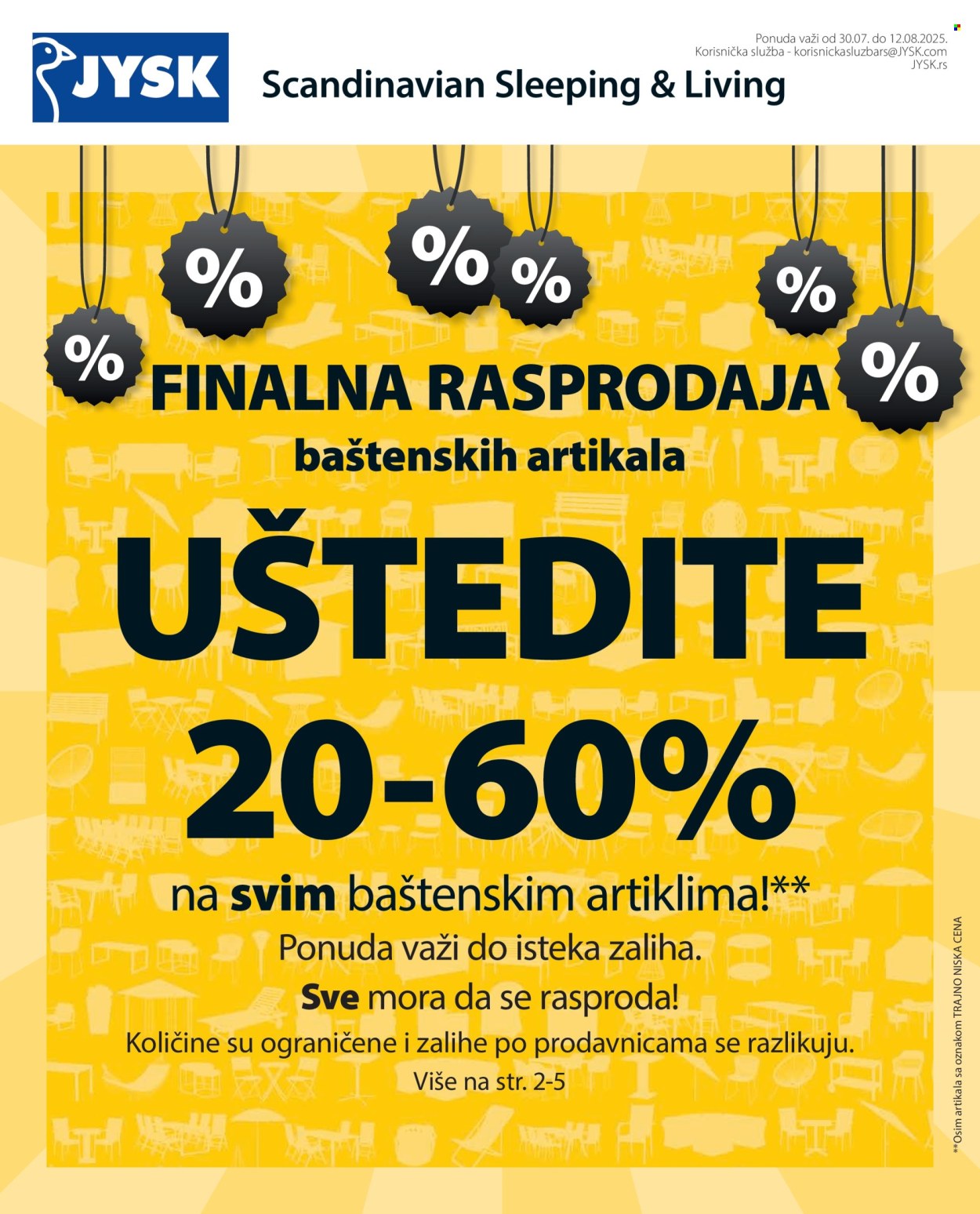 JYSK katalog - 30.07.2025 - 12.08.2025. Stranica 2