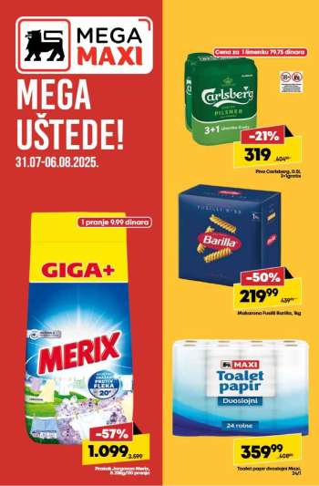 Mega Maxi katalog - 31.07.2025 - 06.08.2025.