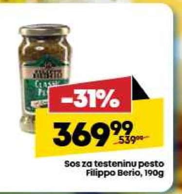 Sos za testeninu pesto Filippo Berio , 190g