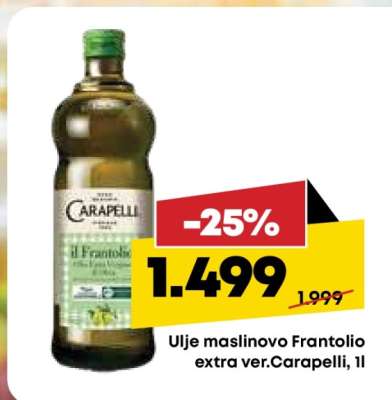 Ulje maslinovo Frantolio extra ver.Carapelli, 1l
