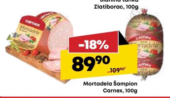 Mortadela Šampion Carnex 100g