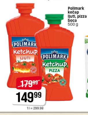 Polimark kečap ljuti, pizza boca
