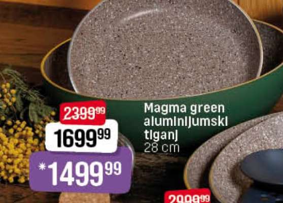 Magma green aluminijumski tiganj