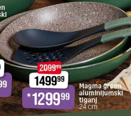Magma green aluminijumski tiganj 24 cm