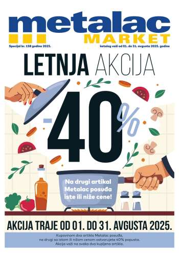 Metalac Market katalog - 01.08.2025 - 31.08.2025.