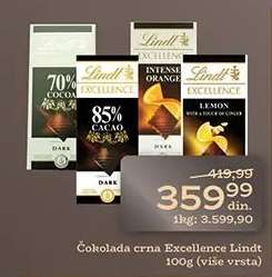 Čokolada crna Excellence Lindt