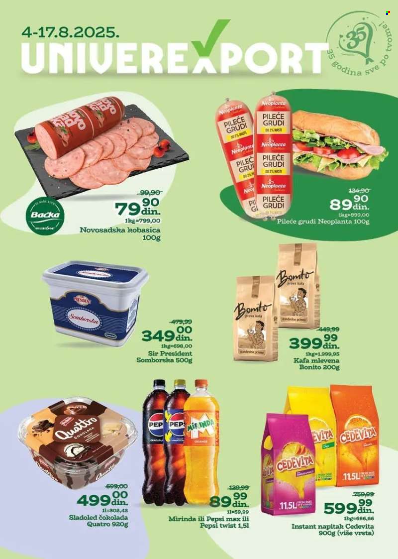 Univerexport katalog - 04.08.2025 - 17.08.2025.