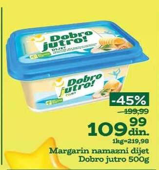 Margarin namazni dijet Dobro jutro 500g