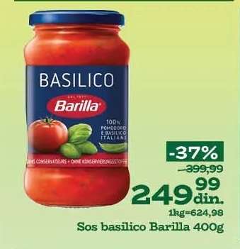 Sos basilico Barilla 400g
