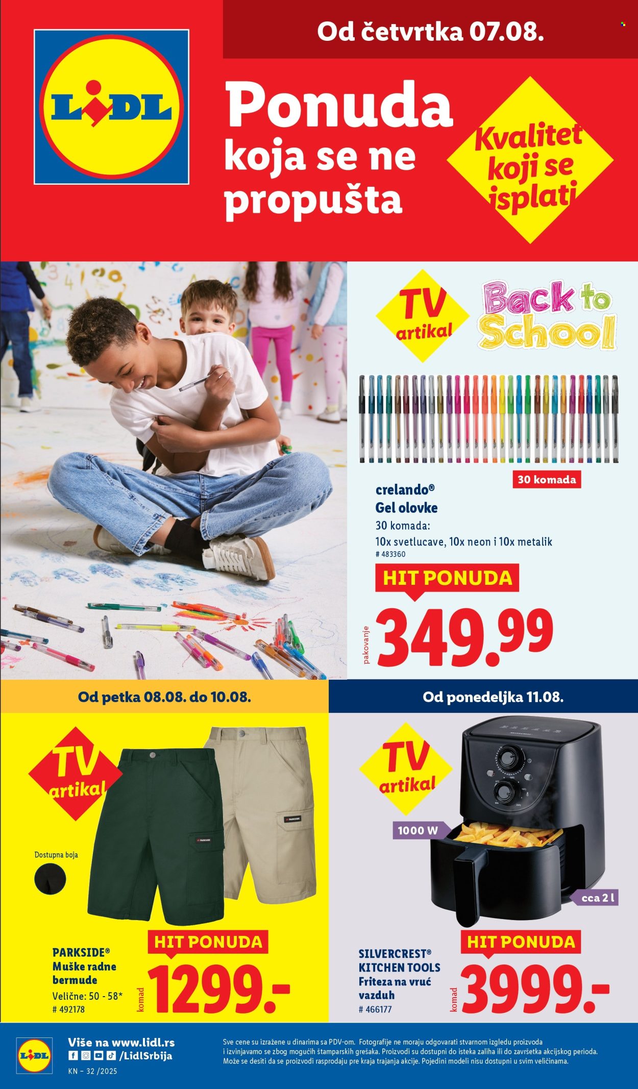 Lidl katalog - 07.08.2025 - 13.08.2025. Stranica 1