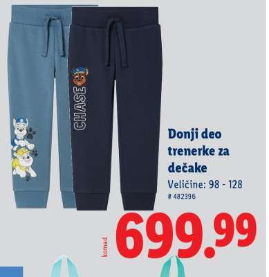 Donji deo trenerke za dečake