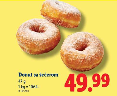 Donut sa šećerom