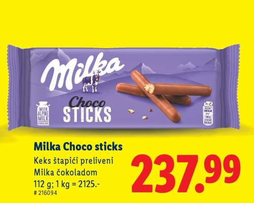 MILKA CHOCO STICKS