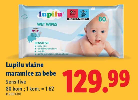 Lupilu Vlažne maramice za bebe