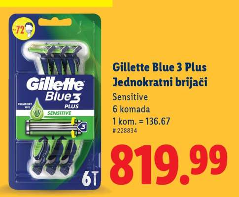 Gillette Blue 3 plus