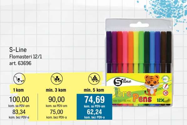 S-line flomasteri 12/1