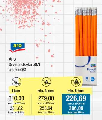 Aro Drvena olovka 50/1