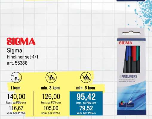 Sigma Fineliner set 4/1