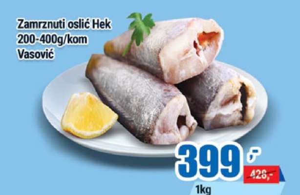 Zamrznuti oslić Hek