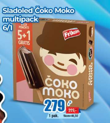 Sladoled Čoko Moko multipack 6/1