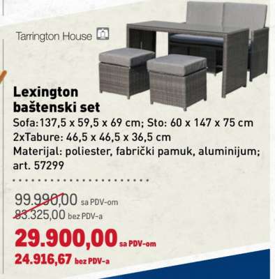 Lexington baštenski set