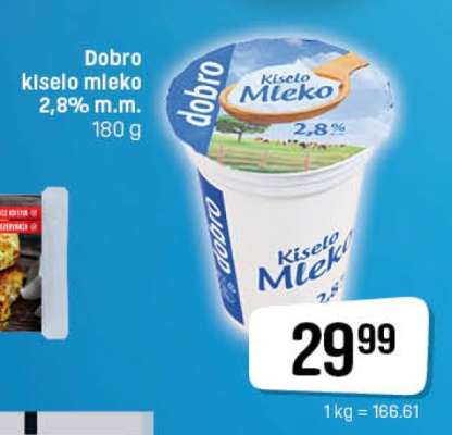 Dobro kiselo mleko 2,8% m.m.