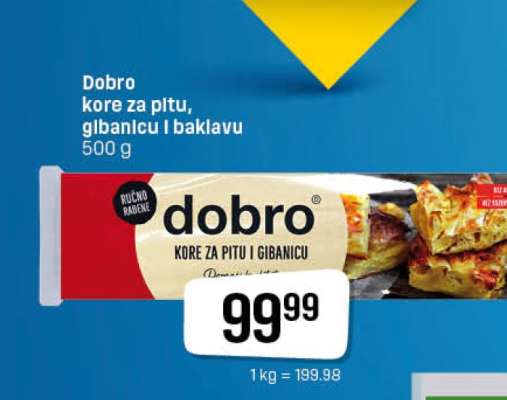 Dobro kore za pitu, gibanicu i baklavu