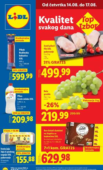 Lidl katalog - 14.08.2025 - 20.08.2025.