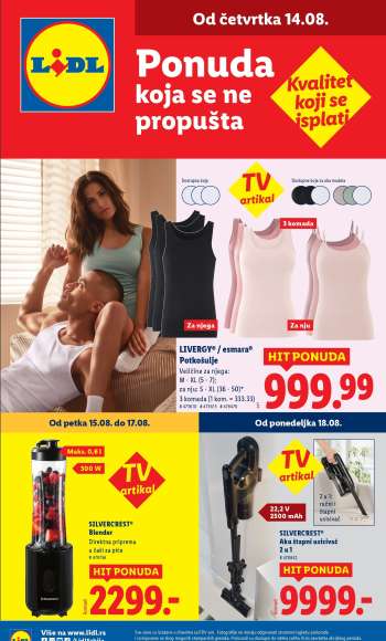 Lidl katalog - 14.08.2025 - 20.08.2025.
