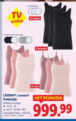 LIVERGY® / esmara® Potkošulje