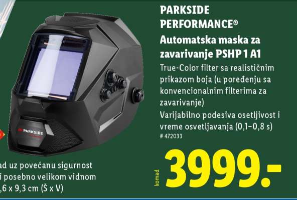 PARKSIDE PERFORMANCE Automatska maska za zavarivanje PSHP 1 A1