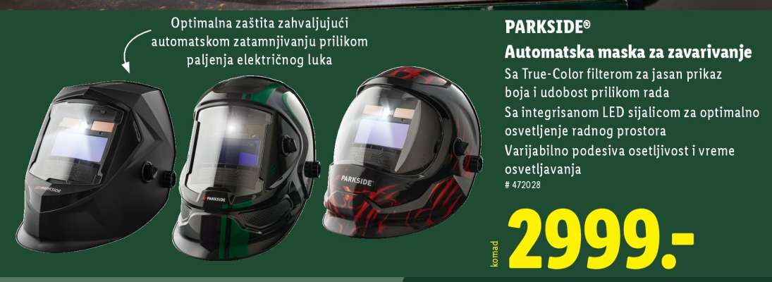 PARKSIDE Automatska maska za zavarivanje