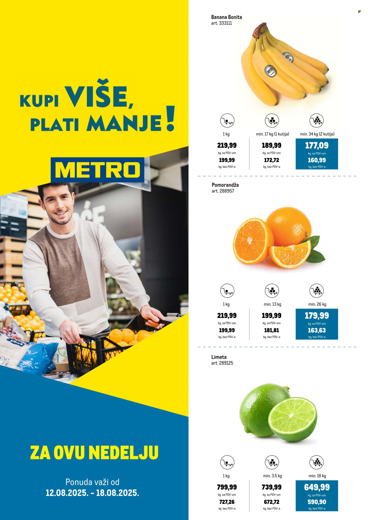 Metro katalog - 12.08.2025 - 18.08.2025. Stranica 1