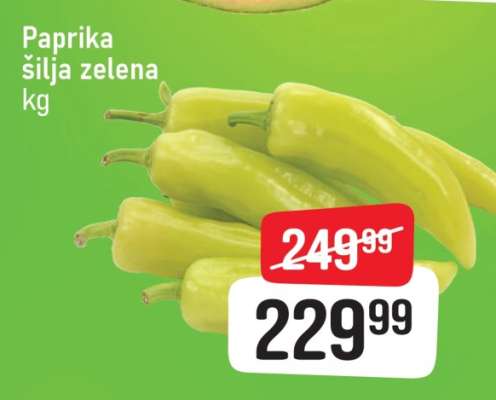 Paprika šilja zelena